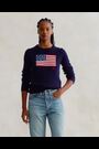 Polo Ralph Lauren Blue Flag CN Long Sleeve Pullover Jumper - Image 2 of 6