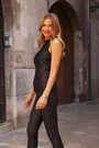Sosandar Black Sequin Halterneck Top - Image 2 of 5