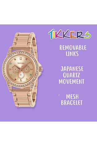 Peers Hardy Girls Rose Gold Tone Tikkers Metal Bracelet Multicoloured Stone Dial Watch - Image 2 of 7