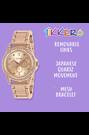 Peers Hardy Girls Rose Gold Tone Tikkers Metal Bracelet Multicoloured Stone Dial Watch - Image 2 of 7