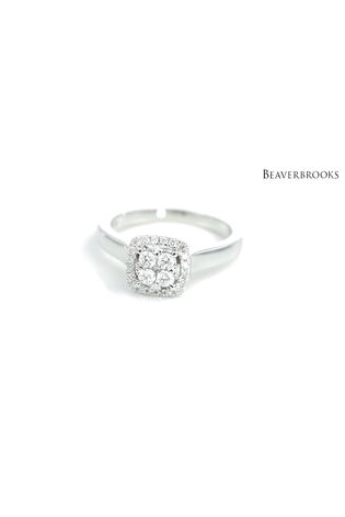 Beaverbrooks 9ct Diamond Cluster Ring - Image 2 of 6