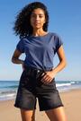 Roman Plain Stretch Cotton Jersey T-Shirt - Bild 2 von 7
