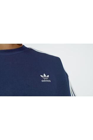 adidas Originals Blue Adicolor Oversized Crew Sweatshirt - Image 2 of 6