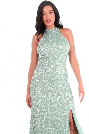 Quiz high neck maxi dress new arrivals