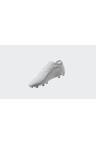 adidas White X Crazyfast.3 Firm Ground Football Boots - Image 2 of 9