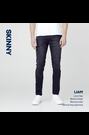 Jack & Jones Dark Blue Liam 5 Pocket Skinny Jeans - Image 2 of 5