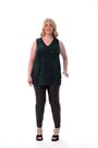 Roman Blue Curve Sparkle Stretch Tunics Top - Image 2 of 6