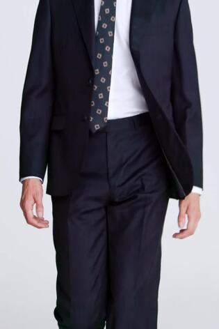 MOSS Blue Regular Fit Twill Jacket - Image 2 of 8