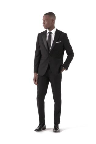 Skopes Sinatra Black Slim Fit Suit Jacket - Image 2 of 8