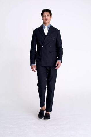 MOSS Tailored Fit Fischgrät-Jacke - Bild 2 von 5
