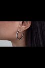 Ted Baker Silver Medium Tone Large Claire Crystal Hoop Earrings - Image 2 of 7