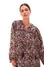 Roman Black Floral Print Tie Front Top - Image 2 of 6