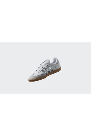 adidas Originals White Samba Og Trainers - Image 2 of 11