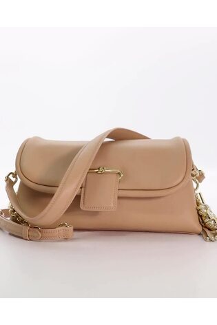 Dune London Cream Chelsea Pillow Leather Shoulder Bag - Image 2 of 6