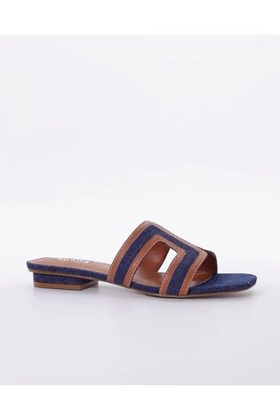 Dune London Blue Loupe Smart Slider Sandals - Image 2 of 8