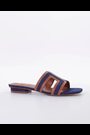 Dune London Blue Loupe Smart Slider Sandals - Image 2 of 8