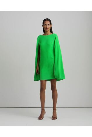 Lauren Ralph Lauren Petra Cape Georgette Cocktail Dress - Image 2 of 7 Lauren Ralph Lauren Petra Cape Georgette Cocktail Dress - Image 2 of 7