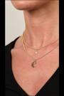 Caramel Jewellery London Gold Tone Moon & Star Double Layer Necklace - Image 2 of 7