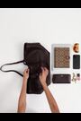 COACH Brown Grain Leather Gramercy Tote - Image 2 of 9