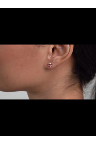 Ted Baker Gold Tone Gemme: Crystal Gem Cluster Stud Earrings - Image 2 of 6