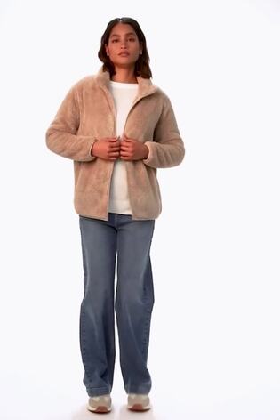 Roman Natural Soft Sherpa Fleece Jacket - Image 2 of 6