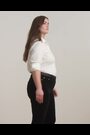 Lauren Ralph Lauren Curve Silky Stretch Cotton Crest Logo Shirt - Image 2 of 9