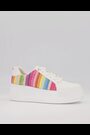 Dune London Multi White Episode Flatform Sole Trainers - Image 2 of 6