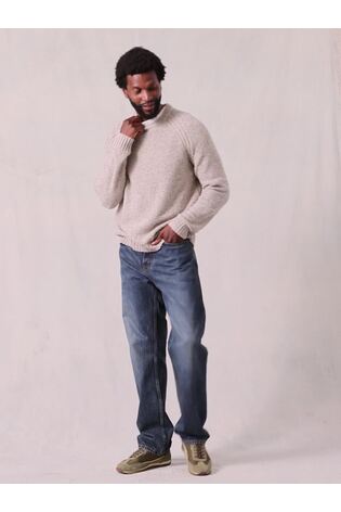 Индиго көк - FatFace Relaxed Straight Fit Jeans - 7суретінің 2 суреті