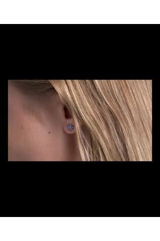 Ted Baker Silver Tone GEMME: Crystal Gem Cluster Stud Earrings - Image 2 of 5