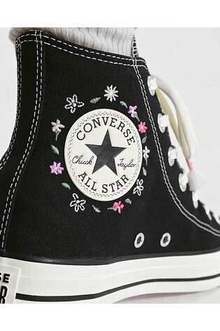 Buy Converse Pink Black Chuck Taylor All Star High Top Trainers from Next Luxembourg