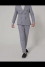 Harry Brown Blue Giacomo Cotton Linen Double Breasted Suit Jacket - Image 2 of 13