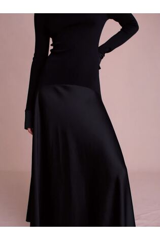 Florere Knitted Satin Midi Dress - Image 2 of 7