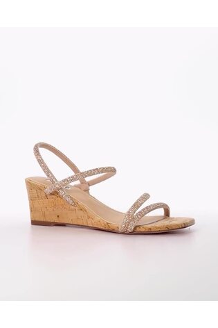 Buy Dune London Pink Kalia Embellished Low Cork Wedge Sandals from Next USA