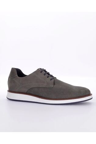 Dune London Grey Standard Fit Beko Wedge Gibson Shoes - Image 2 of 7