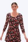 Roman Pink Floral Print Stretch Tunic Top - Image 2 of 6