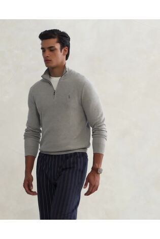 Polo Ralph Lauren Grey Long Sleeve Pullover Jumper - Image 2 of 9