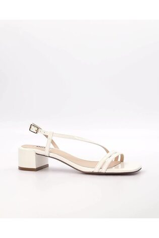 Dune London White Maryanna Low Block Heel Sandals - Image 2 of 7