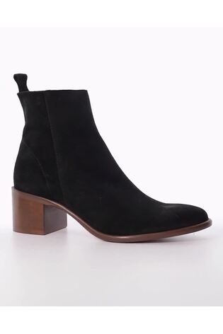 Dune London Black Paprikaa Unlined Almond Toe Boots - Image 2 of 6
