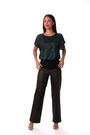 Roman Green Sequin Lace Stretch Overlay Top - Image 2 of 6