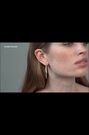 Karen Millen Large Crystal Hoop Earrings - Image 2 of 5
