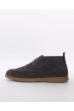 Dune London Grey Camly Lace-Up Chukka Boots - Image 2 of 6