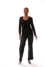 Roman Black Front Tie Lace Cardigans - Image 2 of 6