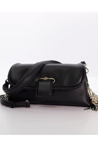 Dune London Dark Black Chelsea Pillow Leather Shoulder Bag - Image 2 of 6