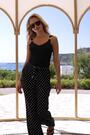 Sosandar Black Spot Print Wide Leg Trousers - Image 2 of 6