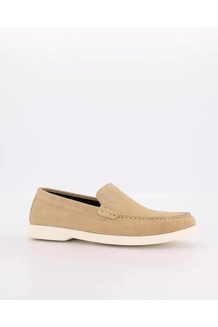 Dune London Cream Buftonn Sole Loafers - Image 2 of 6