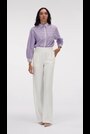 leem Cream Front Pleats Relaxed Trouser - Image 2 of 5