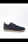 Dune London Blue Bucatini Wedge Sole Lace-Up Shoes - Image 2 of 6