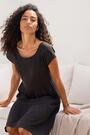 Roman Black Cotton Trim Detail Mini Dress - Image 2 of 7