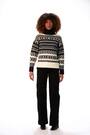 Roman Black Roll Neck Cross Stitch Knit Jumper - Image 2 of 6