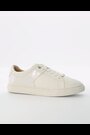 Dune London White Elodiie Material Mix Cupsole Trainers - Image 2 of 5